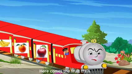 The Fruit Train Song Learning For Kids | Most Popular Nursery Rhymes For Children | 100 Mi