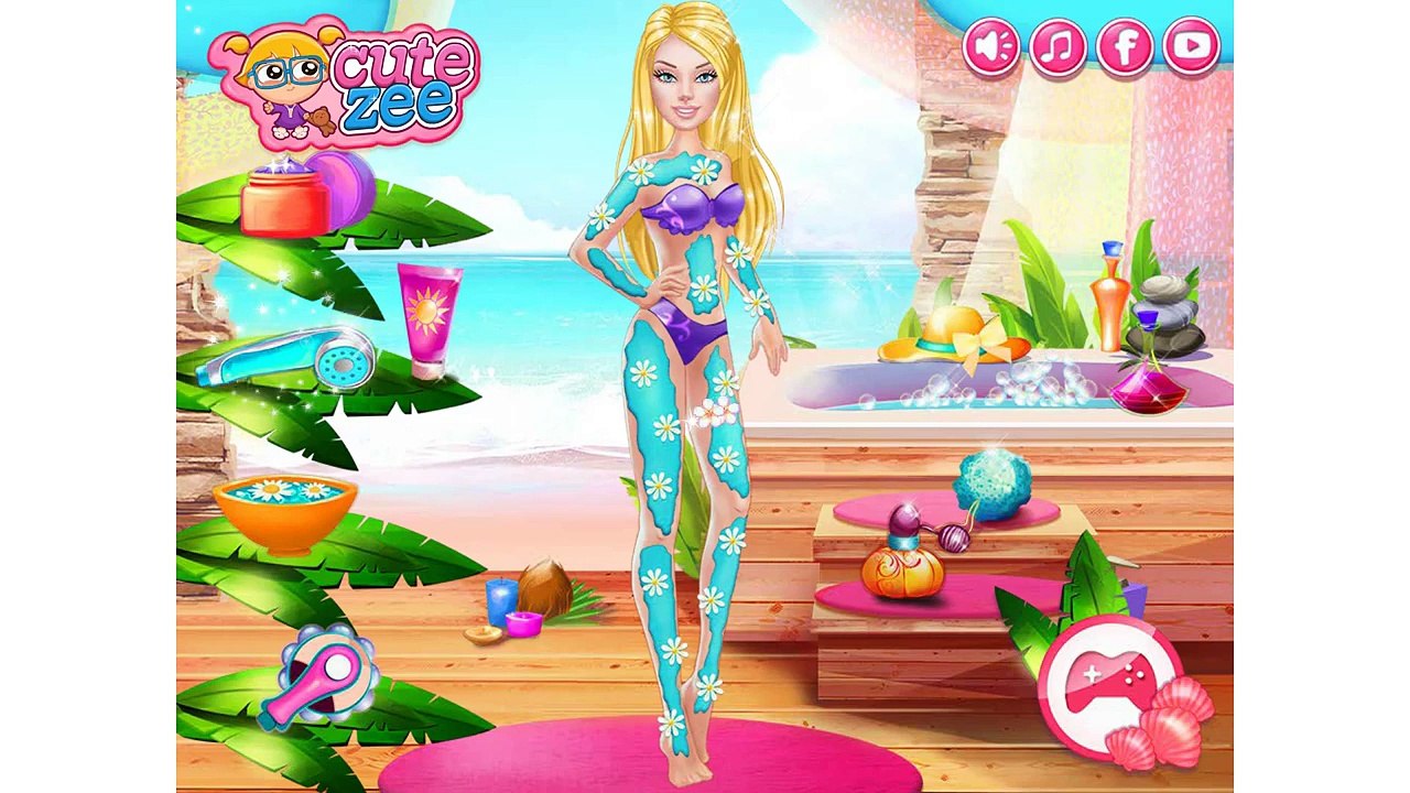 Barbie Beach Prep Baby Disney Princess Cartoon NEW Video For Girls Princess Barbie