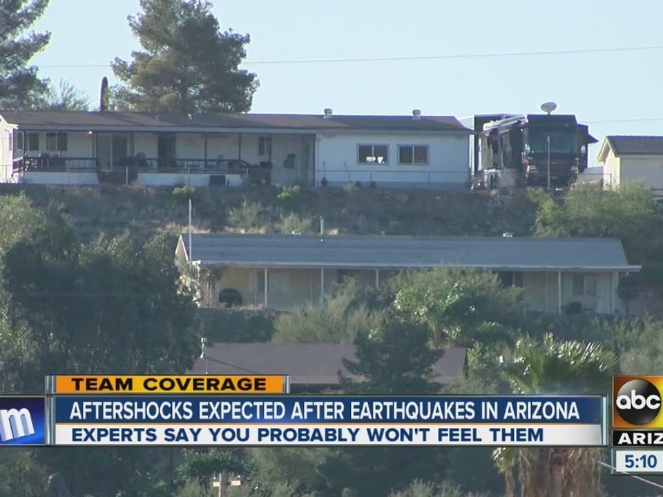 Aftershocks expected after earthquakes in Arizona