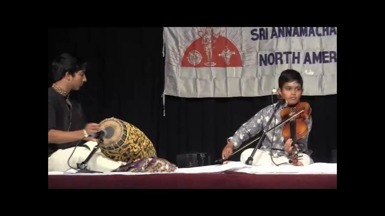 SAPNA SANGITA  SAHITYA VAADYA NATYA RAVALI 2015: FEATURED RISHABH RANGANATHAN & ARJUN RAMACHANDRAN: BRAHMAMOKATE