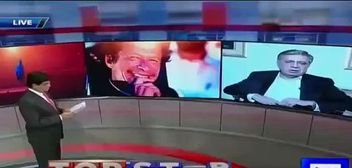 Imran Khan Per Ishq Ka Bhoot Sawar Tha Kamran Khan could not control his Laugh on Arif Nizami reply - Video Dailymotion