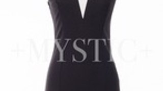 Strapless, perforated dress in black and white  Best Buy