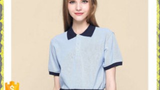 High quality fashion short sleeve women polo for school uniform Best Buy