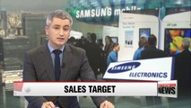 Samsung Electronics struggling to hit 200 tril. won sales target in 2015
