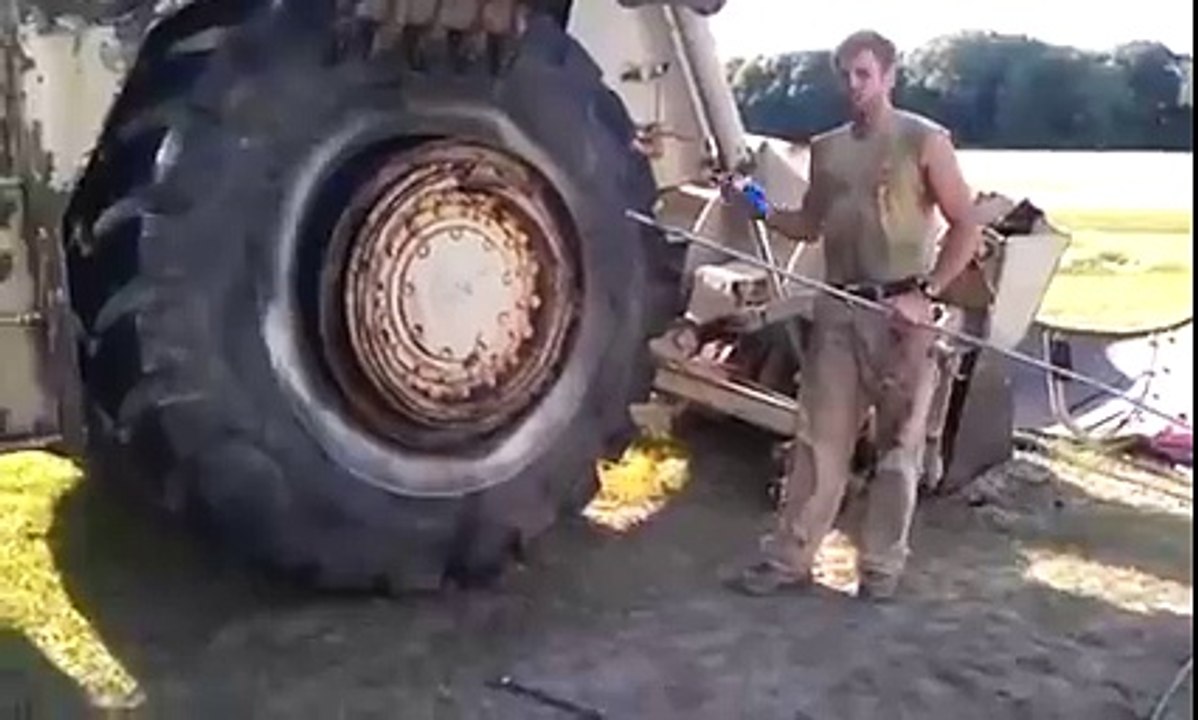 This man has done with tires