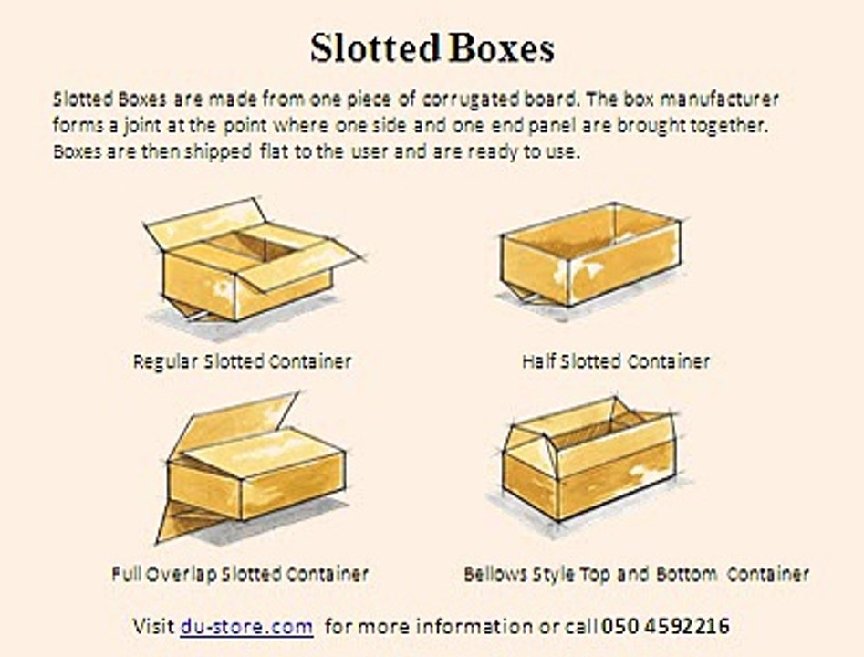 Types of Cardboard Storage Packing Boxes in Dubai, UAE