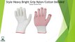 SEAMLESS KNITTED & PVC DOTTED/COATED GLOVES