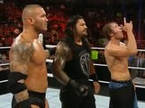 Dean Ambrose Roman Reigns Randy Orton vs Sheamus Bray Wyatt Luke Harper WWE Raw 2 November 2015