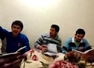 students doing masti while study