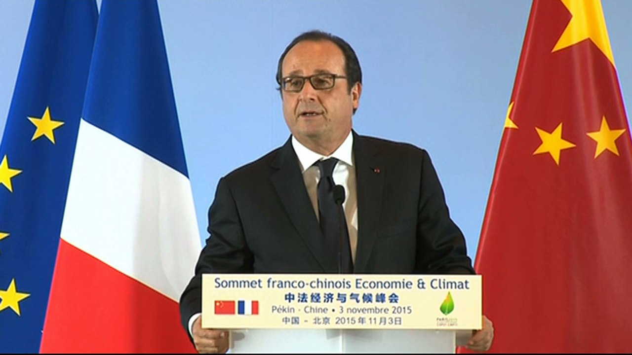 Discours lors du sommet franco-chinois Économie et Climat