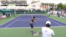 Kei Nishikori Training | Indian Wells 2015 | Court Level View