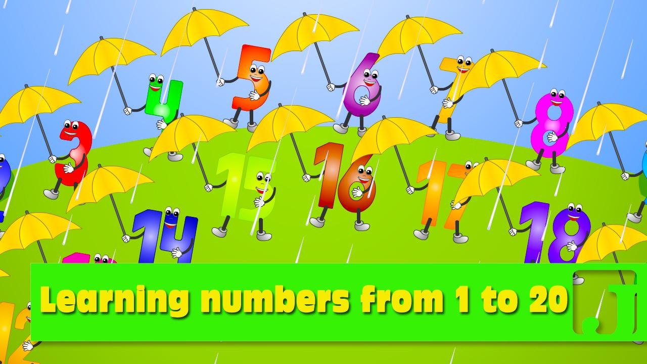 LEARNING NUMBERS FROM 1 TO 20 | Kids Kindergarten Toddlers Animal Number
