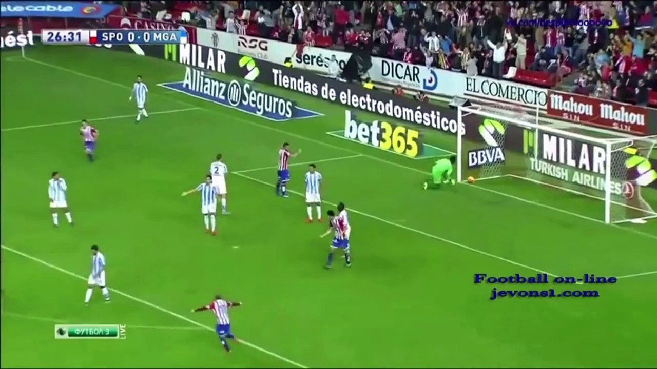 ไฮไลท์ฟุตบอล SBOBET : สปอร์ติ้ง กิฆอน 1–0 มาลาก้า [ลาลีกา]