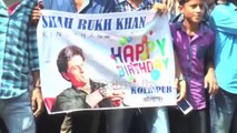 SRK's 50th Birthday -Shah Rukh Khan meets fans outside Mannat, is accompanied by son AbRam