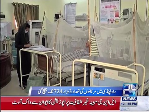 Number of dengue patients in Rawalpindi reached to 3, 724