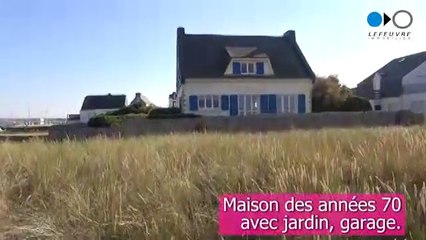 Gâvres (56) - Vente jolie maison avec vue mer de chaque pièce. A 10m de la plage. Très rare