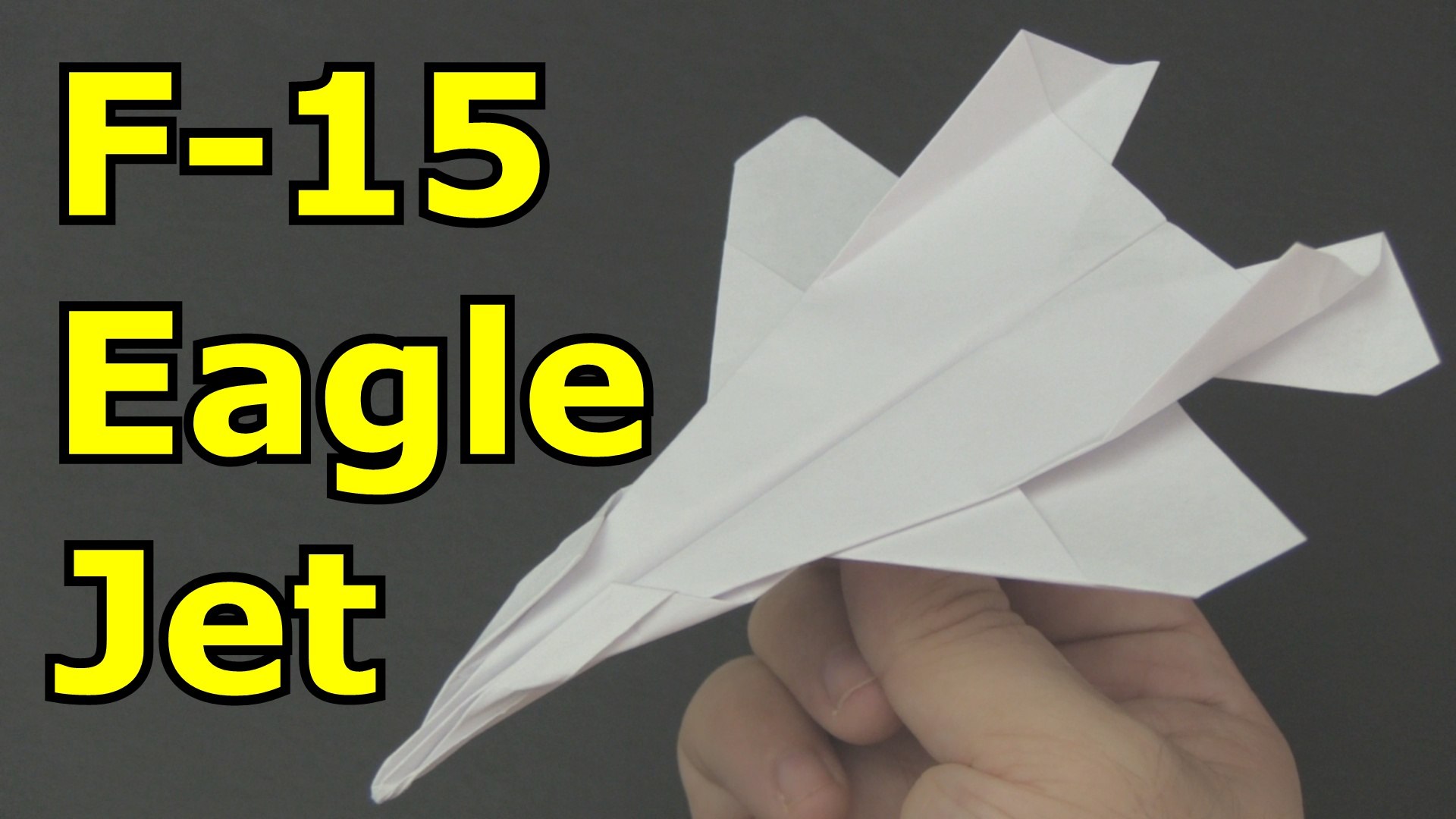 How to make an F15 Eagle Paper Airplane that flies far