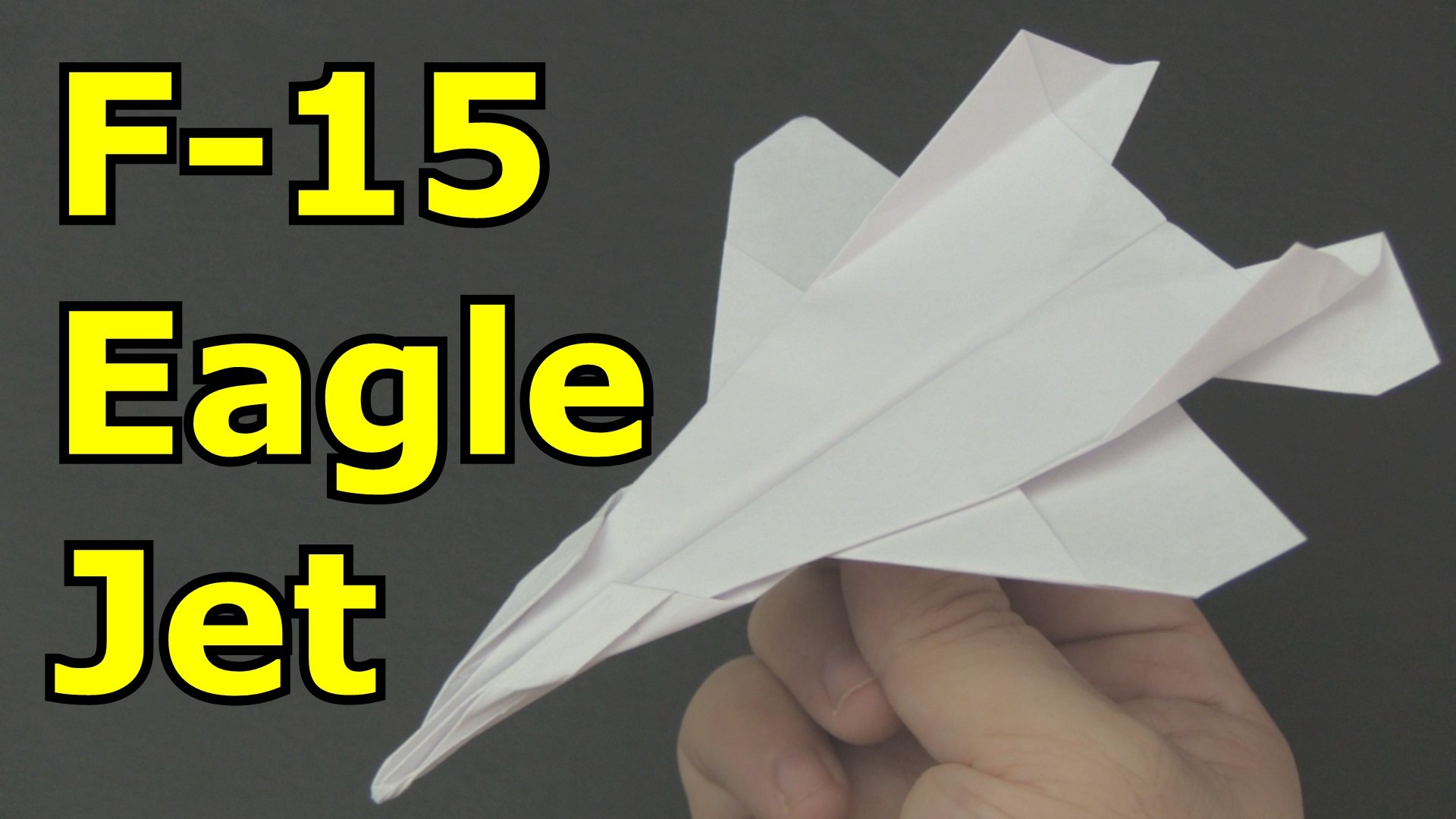 How to make an F15 Eagle Paper Airplane that flies far - video 