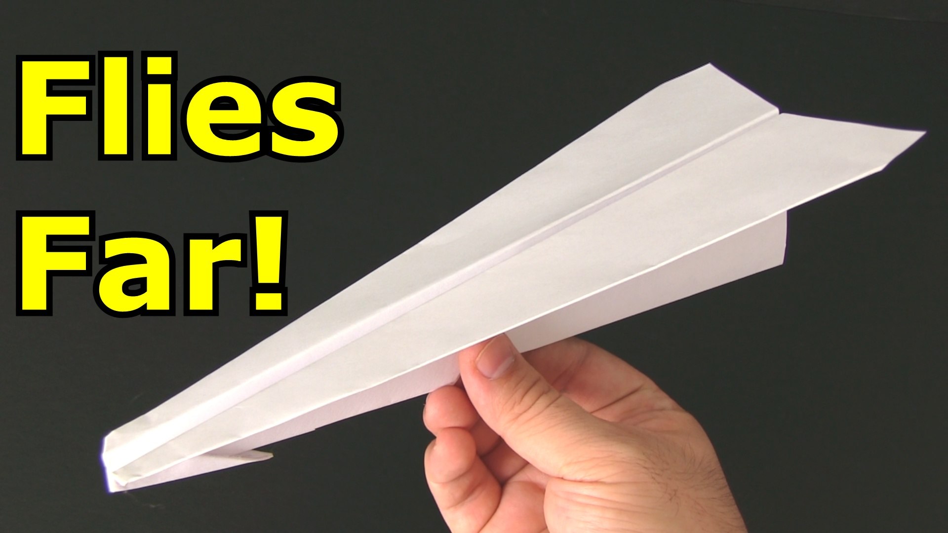 how to make a paper airplane jet that flies far