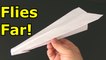 How to make a paper airplane that flies fast and straight
