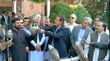 Chairman Imran Khan releases the endangered birds in the wild