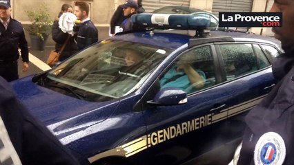 Air cocaïne : l'arrivée d'un des pilotes au palais de justice de Marseille