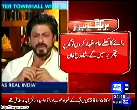 Shahrukh Khan slams growing intolerance in India.