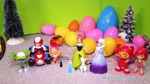 PAW PATROL & FROZEN Surprise Eggs with Peppa Pig Julius JR Surprise Toy Paw Patrol Video V