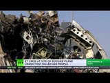 RT crew at crash site in Sinai Peninsula w/ Russian, Egyptian investigators