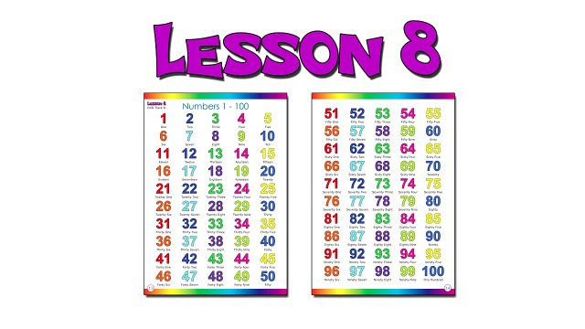 “Numbers Counting 1-100” (Level 1 English Lesson 08) CLIP - Kids English Language, Cou