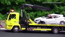 Renault Megane RS Nordschleife Crashes and wrecked cars 20.09.2015 and more   Clio RS Nür