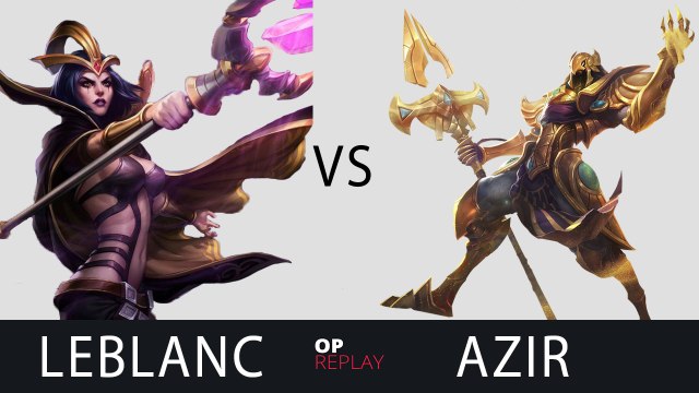 LeBlanc vs Azir - SKT T1 Faker EUW LOL Challenger 577LP