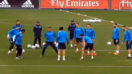 Arbeloa cheats in training