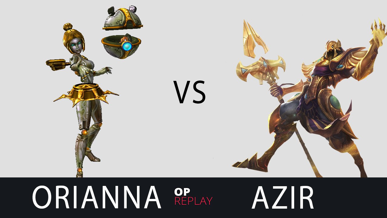 Orianna vs Azir - SKT T1 Faker EUW LOL Challenger 577LP