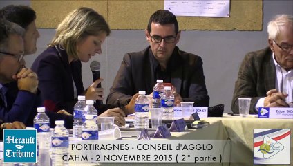 PORTIRAGNES - 2015 - CAHM CONSEIL  AGGLO NOVEMBRE 2015 Seconde partie