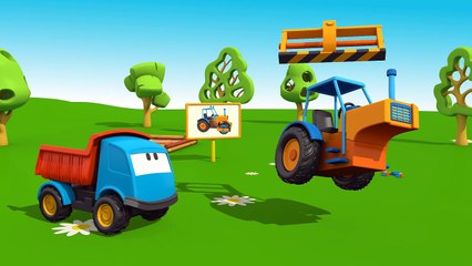 Meraklı kamyon Leo ve asfalt silindiri - eğitici çizgi film - Türkçe dublaj