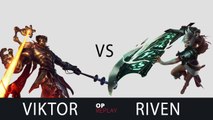 Viktor vs Riven - SKT T1 Faker EUW LOL Challenger 663LP