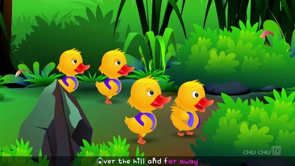 Five Little Ducks Nursery Rhyme With Lyrics - Cartoon Animation Rhymes & Songs for Childre