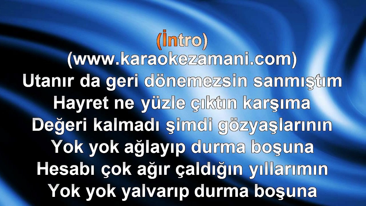 Seda Sayan - Git Git Yoluna - 2012 TÜRKÇE KARAOKE