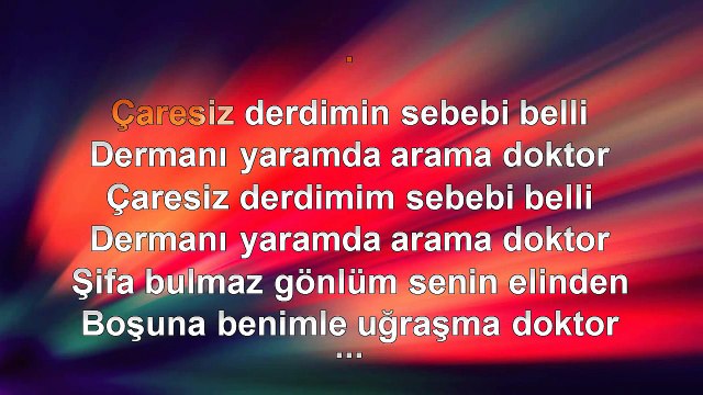 Sefa Topsakal - Doktor - 2011 TÜRKÇE KARAOKE