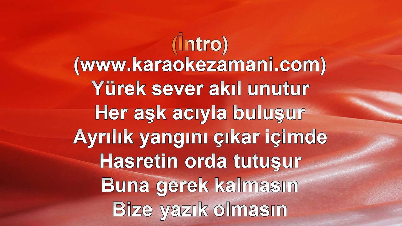 Selim Gülgören - Günlerden Aşk - 2014 TÜRKÇE KARAOKE