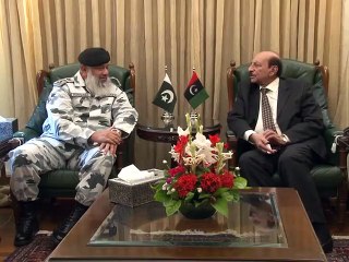 VA Arif ullah Hussaini Commander calls on CM Sindh (03-11-2015)