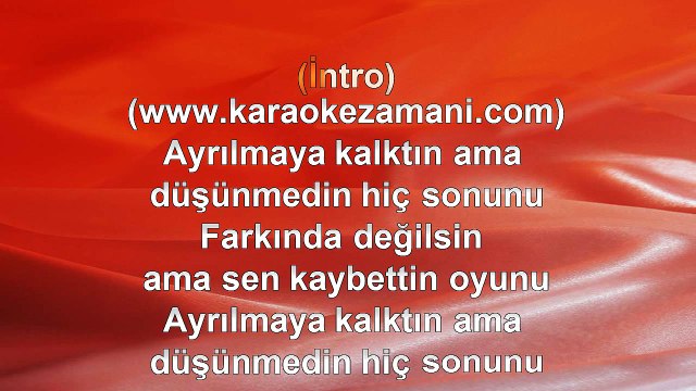 Sera - Topla Git Aşkını - (Remix Gökhan Süer) - (2013) TÜRKÇE KARAOKE