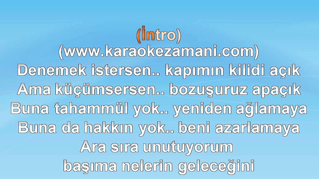 Serdar Ortaç - Denemek İstersen - (2012) TÜRKÇE KARAOKE