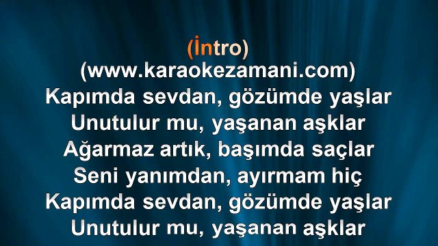 Serdar Ortaç - Tanrım - 2014 TÜRKÇE KARAOKE