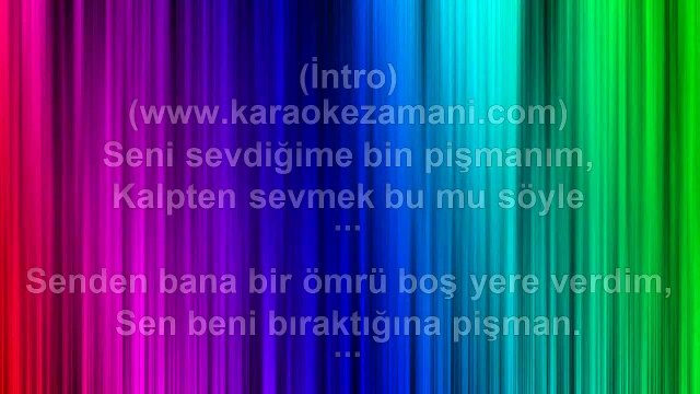 Serdar Ortaç & Suat Aydoğan - Bilmediğim Yerlerdesin - 2014 TÜRKÇE KARAOKE