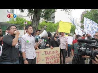 Demo bantah TPPA ke Kedutaaan Amerika