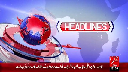 Headlines - 05:00 PM – 03 Nov 15 - 92 News HD