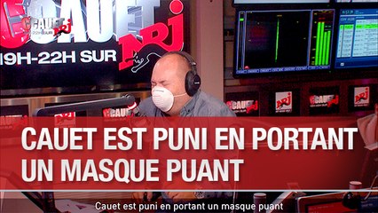 Cauet est puni en portant un masque puant - C'Cauet sur NRJ