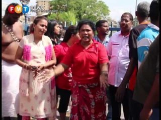 Mock funeral for Darmindran at IPK KL